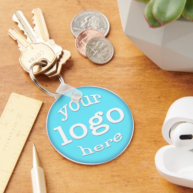 Porte-clés Create Custom Business Company Event Logo Office (Create Custom Business Company Event Logo Office Keychain)