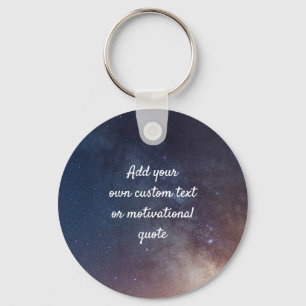 Porte-clés Create Your Own Custom Quote Key Ring - Night Sky