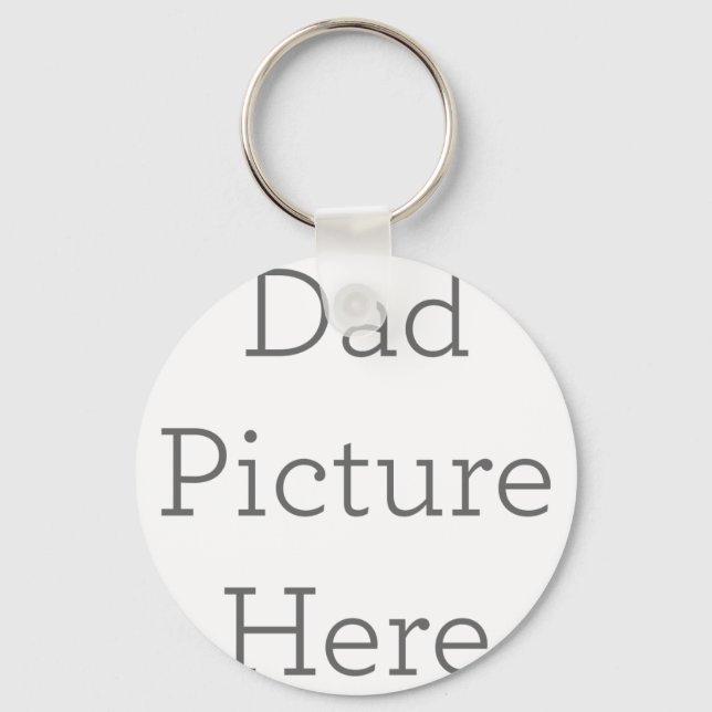 Porte-clés Create Your Own Dad Picture Keychain Gift (Recto)
