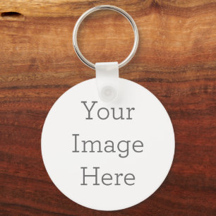 Porte-clés Create Your Own Metal Circle Keychain, 2"