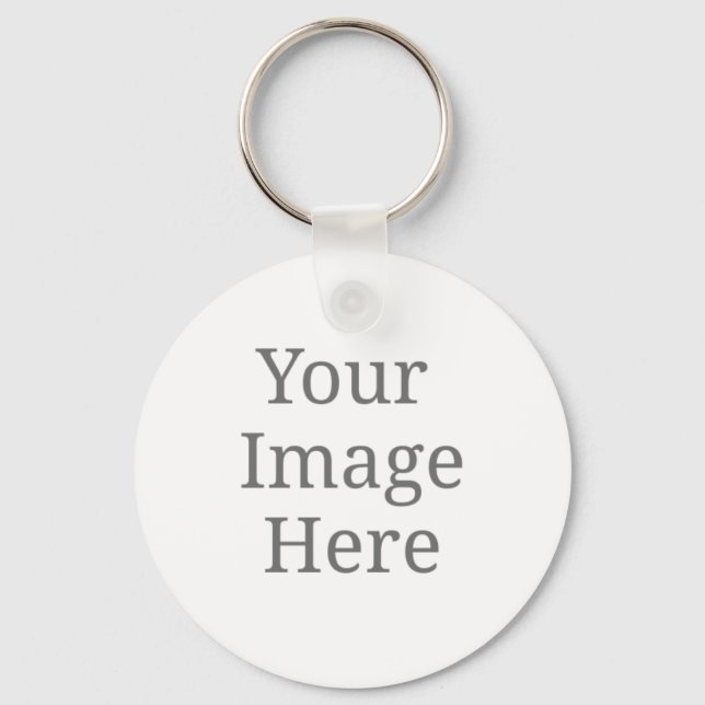 Porte-clés create your own metal circle keychain 2'' keychain (Recto)