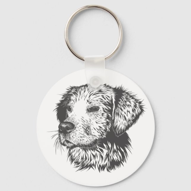 Porte-clés Create Your Own Pet Dog Customized (Recto)