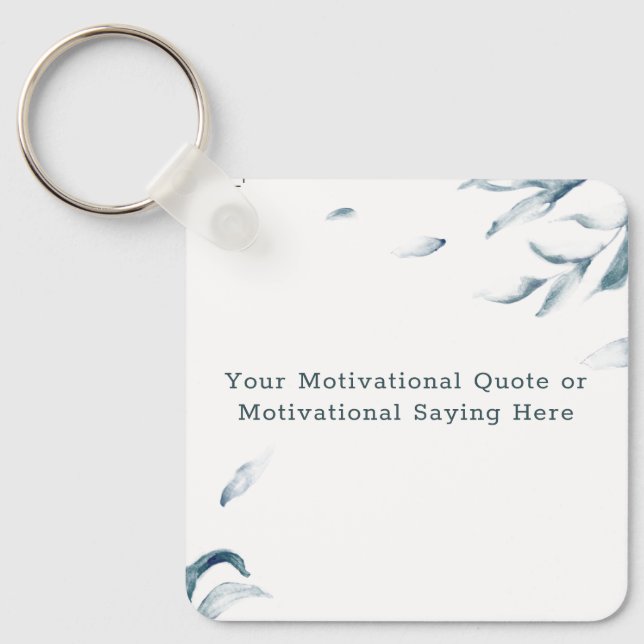 Porte-clés Create Your Own Quote Keychain  (Recto)