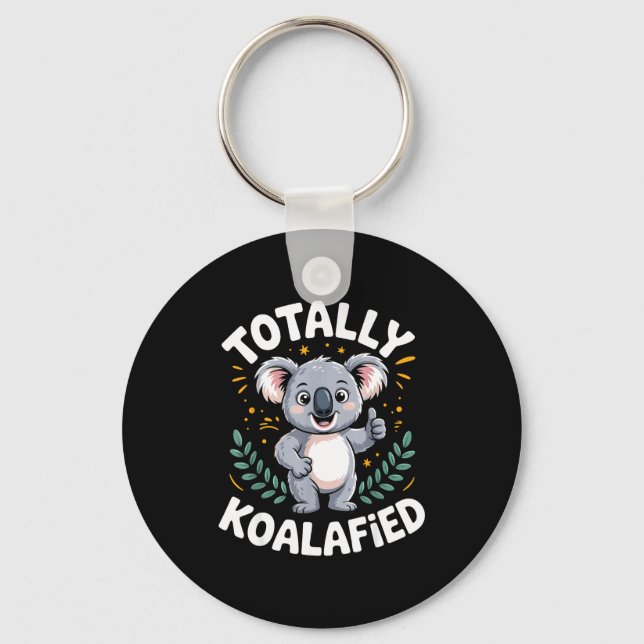 Porte-clés Création de koala drôle pour hommes femmes garçons (Recto)