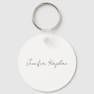 Porte-clés Creative classique blanc minimaliste professionnel
