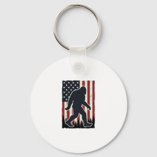 Porte-clés Créature Sauvage Patriotique Drapeau Vintage Vecte