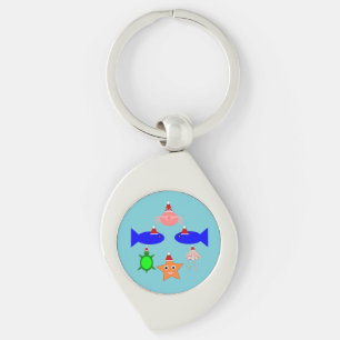 Porte-clés Créatures de la mer de Noël