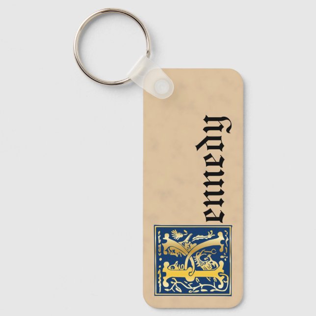 Porte-clés Créatures mythiques rectangulaires Capital décorat (Recto)