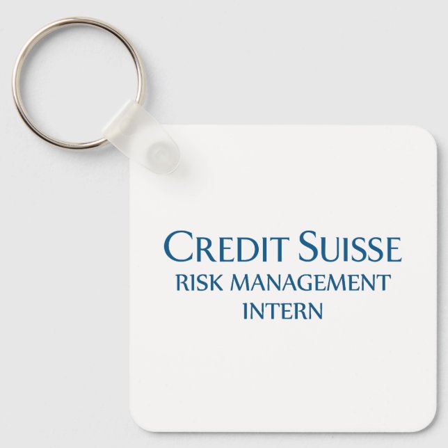 Porte-clés Credit Suisse Risk Management Intern (Recto)
