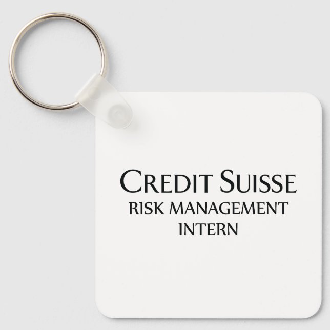 Porte-clés Credit Suisse Risk Management Intern (Recto)