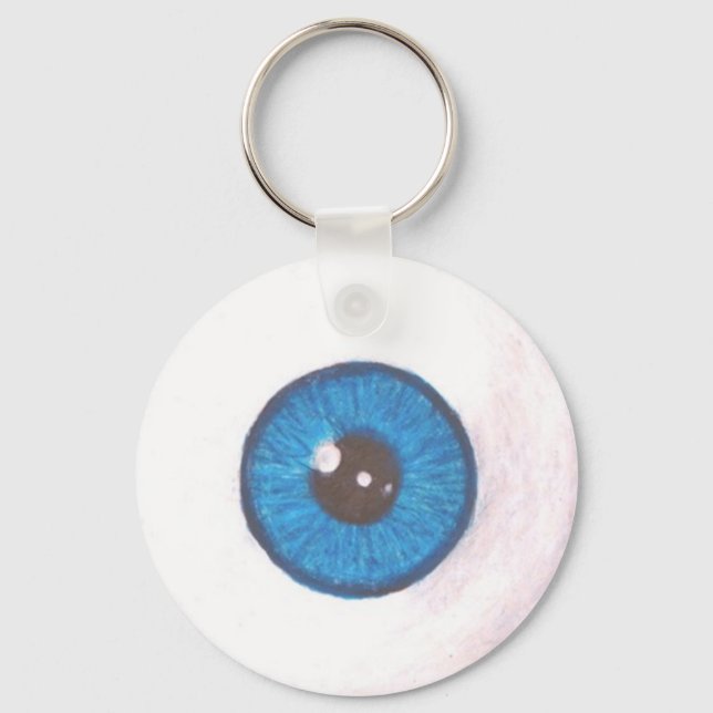 Porte-clés Creepy Blue Eyeball Keychain (Recto)