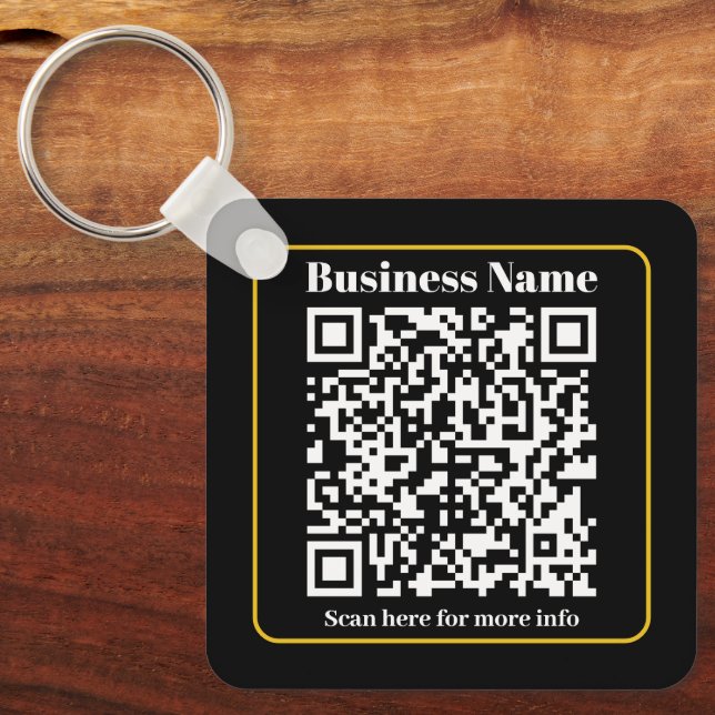 Porte-clés Créer un code QR d'entreprise scannable instantané (Recto)