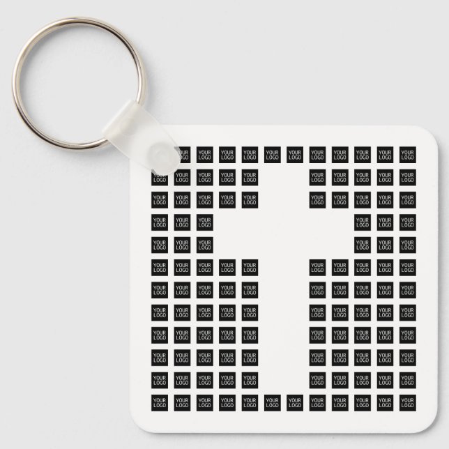Porte-clés Créer un Motif croisé avec n'importe quel logo ou  (Recto)