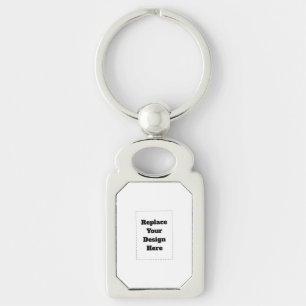 Porte-clés Créez votre propre blanc
