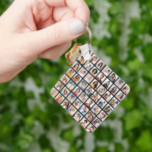 Porte-clés Créez votre propre collage de 49 photos