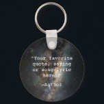 Porte-clés Créez votre propre devis<br><div class="desc">Créez votre propre porte - clé de devis personnalisé. Caractéristiques minimaliste typographie de machine à écrire.</div>