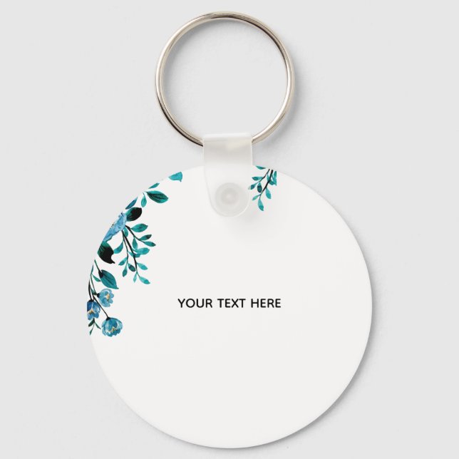 Porte-clés Créez Votre Propre Floral (Recto)