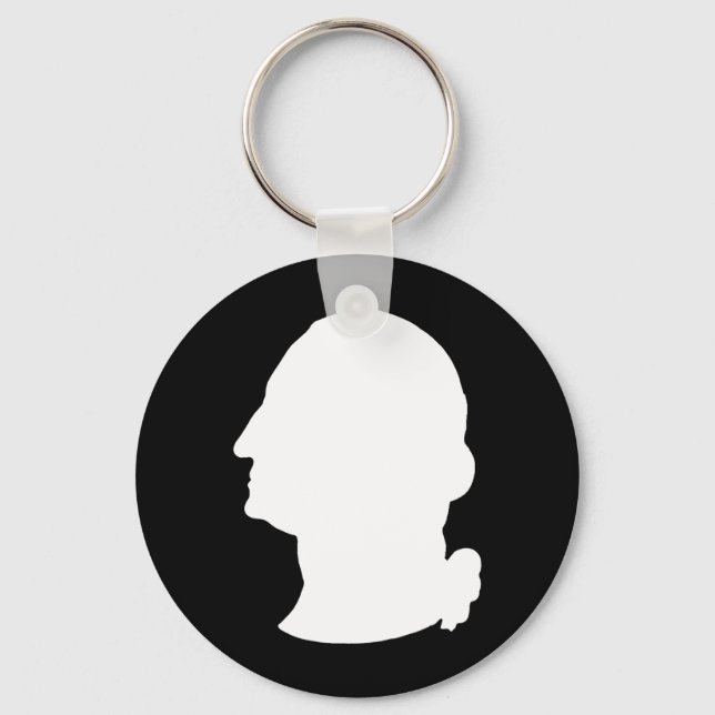 Porte-clés Créez votre propre George Washington Silhouette (Recto)
