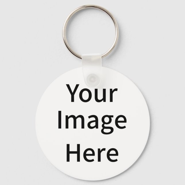 Porte-clés Créez Votre Propre Image Personnalisée Ici (Recto)