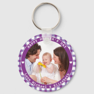 Porte-clés Créez votre propre photo de famille de la fête des