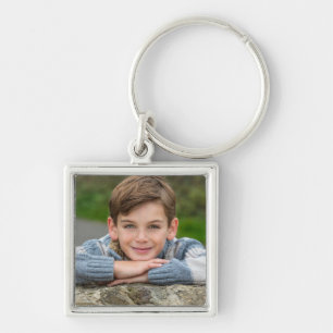 Porte-clés Créez Votre Propre Photo De Fils Personnalisée Dou