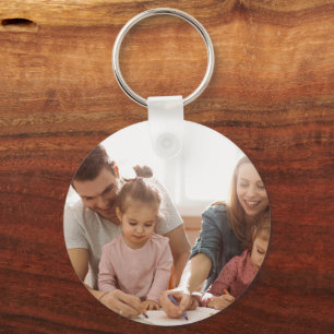 Porte-clés Créez Votre Propre Photo Personnalisée Deux Photos