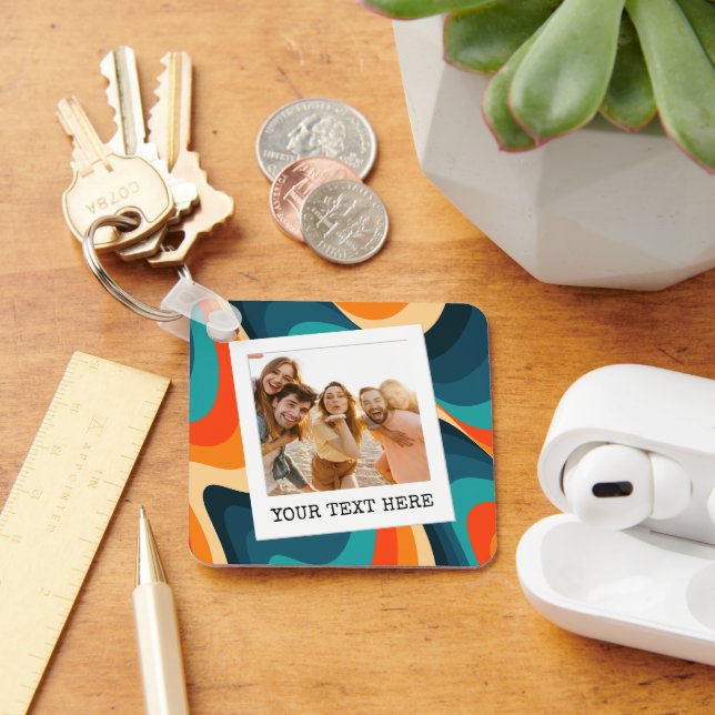 Porte-clés Créez votre propre photo Retro (Bureau)