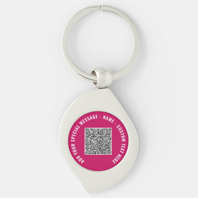 Porte-clés Créez votre propre Porte - clé de code QR avec du  (Devant)