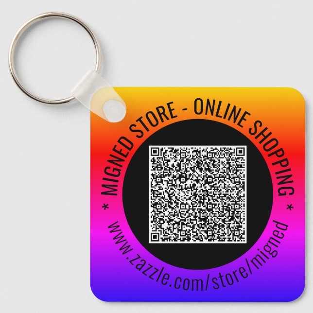 Porte-clés Créez votre propre Porte - clé de code QR avec du  (Recto)