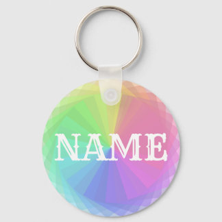 Porte-clés Créez votre propre Porte - clé Rainbow Name person
