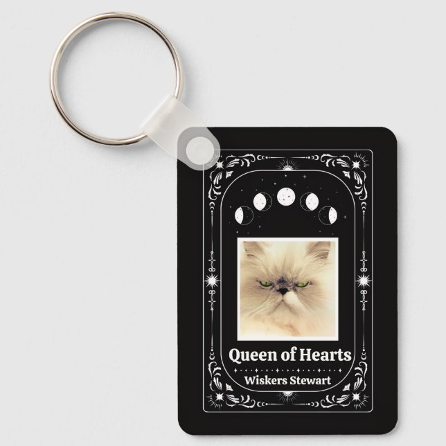 Porte-clés Créez Votre Propre Tarot de Photos Chat Objet de C (Recto)