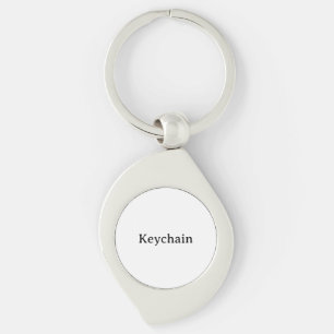 Porte-clés Créez Votre Propre Tourbillon Simple Personnalisé