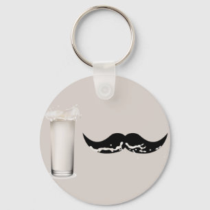 Porte-clés Crème de moustache de lait