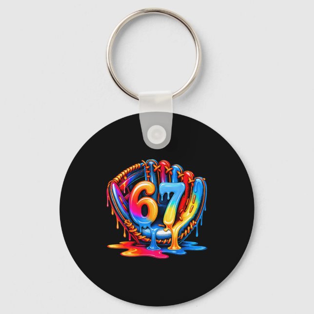 Porte-clés Crème Glacée Baseball Drip 67 Mode de vie baseball (Recto)