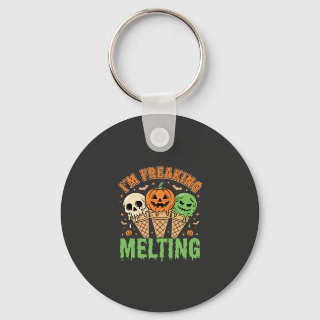 Porte-clés Crème Glacée Fondante Halloween (Recto)
