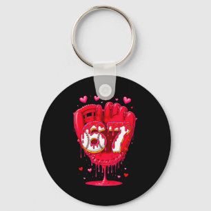 Porte-clés Crème glacée goutte baseball Saint Valentin garçon