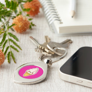 Porte-clés Crème glacée Kawaii douce