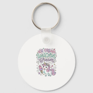 Porte-clés Crème Glacée Licorne Rêve de Licorne Produit Paste
