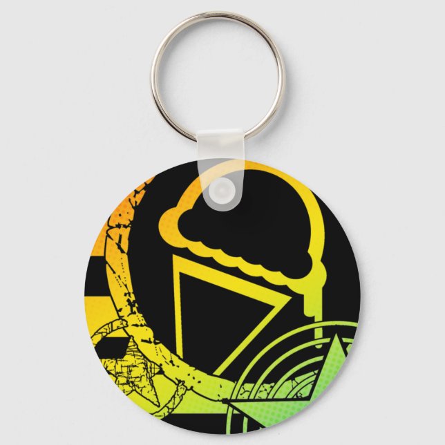 Porte-clés crème glacée punk dripz (Recto)
