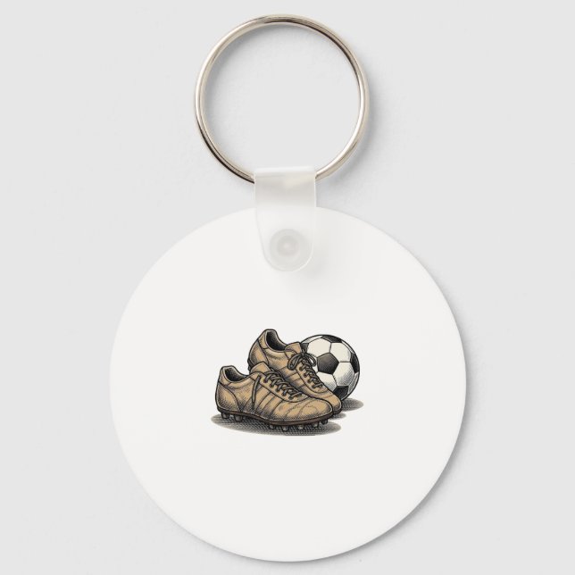 Porte-clés Crépuscule Chaussures De Football Et Conception De (Recto)