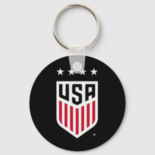 Porte-clés Crest avant-arrière de football Usa Navy Uswnt off