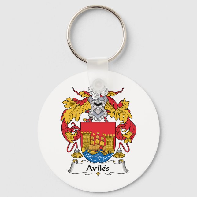 Porte-clés Crest de la famille Aviles (Recto)