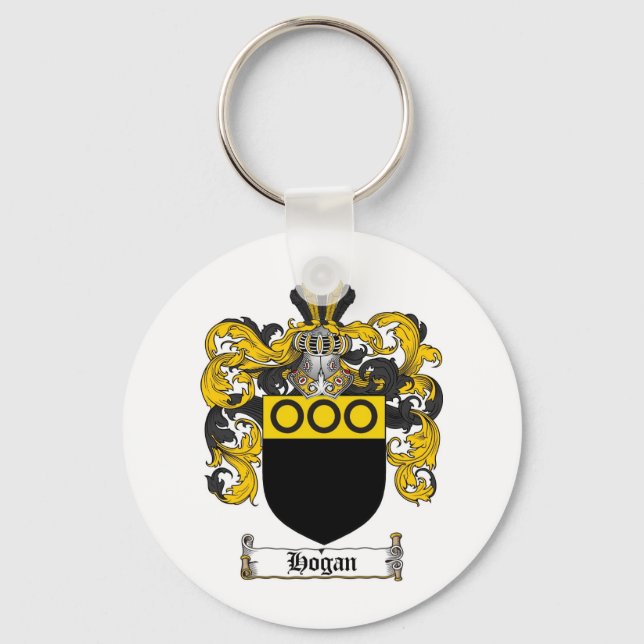PORTE-CLÉS CREST FAMILIAL HOGAN - MANTEAU D'ARMES HOGAN (Recto)
