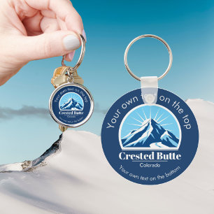 Porte-clés Crested Butte Colorado ski resort cadeau