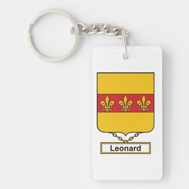 Porte-clés Crête de famille de Léonard (Devant)