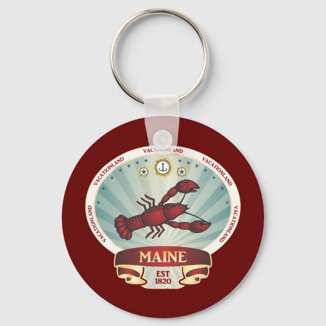 Porte-clés Crête de homard du Maine (Recto)