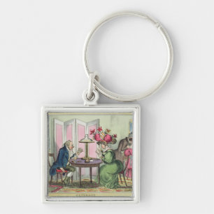 Porte-clés Cribbage, édité par Thomas McLean, Londres (colo