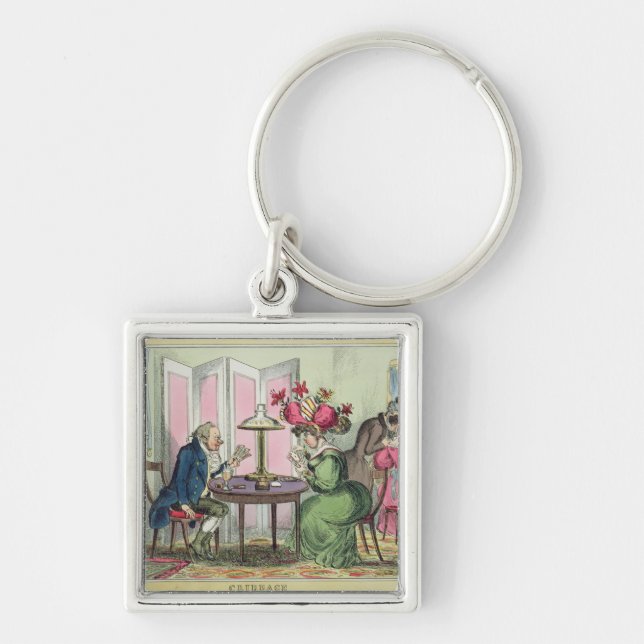 Porte-clés Cribbage, édité par Thomas McLean, Londres (colo (Devant)