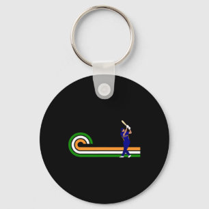 Porte-clés Cricket Inde pour les joueurs de cricket et les Cr
