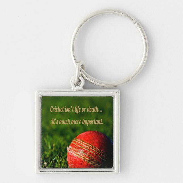 Porte-clés Cricket Red Ball drôle Motivation (Devant)